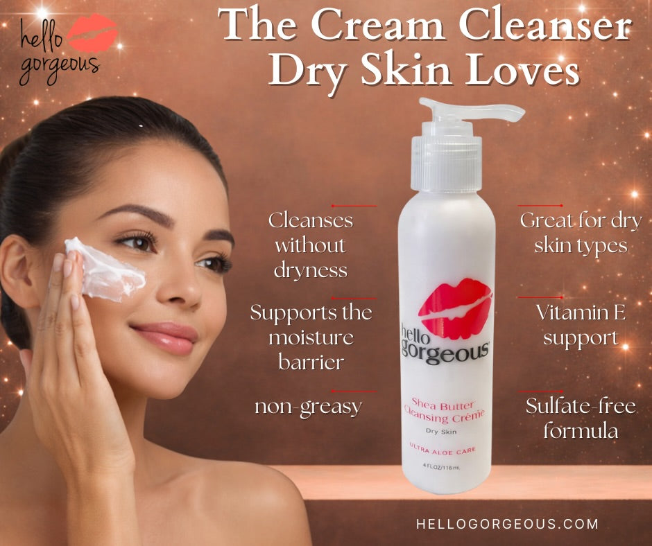 Dry Skin Cleansing Trio with Aloe Rose Toning Mist
